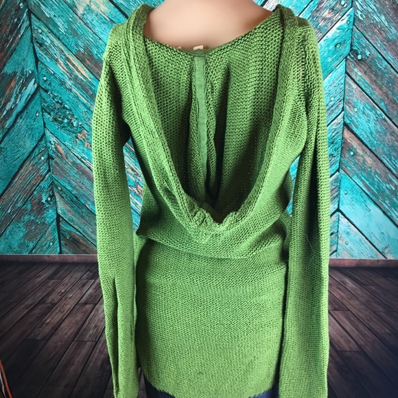 Anthropologie Moth Loose Knit Hooded Sweater - Picture 3 of 8